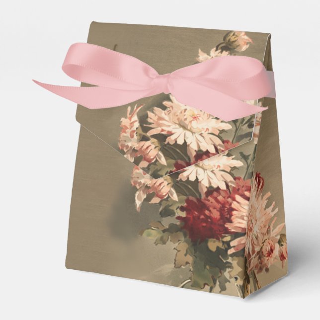 Chrysanthemums in a Bottle Favor Boxes (Front Side)