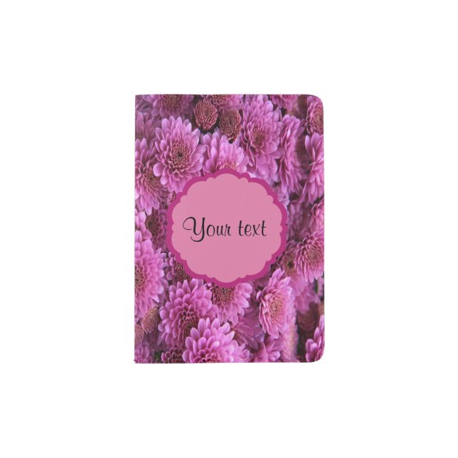 Chrysanthemums Passport Holder (Front)