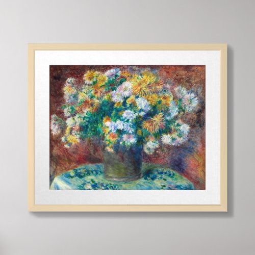 Chrysanthemums  Renoir Framed Art