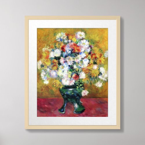 Chrysanthemums  Renoir Framed Art