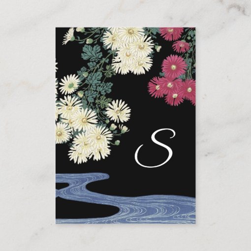 Chrysanthemums,Running Water, Beauty Salon Spa Business Card Zazzle