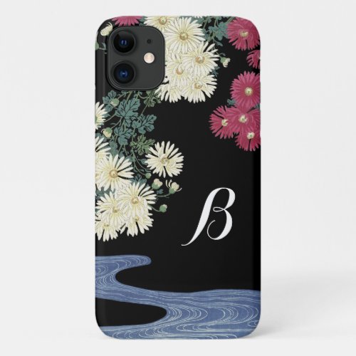 ChrysanthemumsRunning Water Japanese Floral iPhone 11 Case