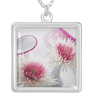 Chrysanthemums Silver Plated Necklace