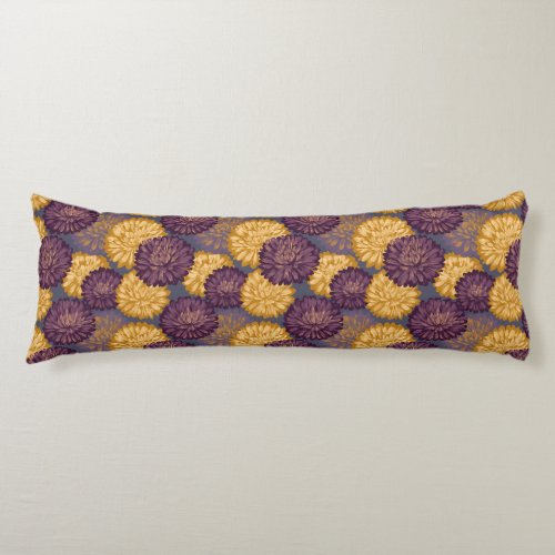 Chrysanths Garden Diy Décor Tropical Memory Foam Body Pillow