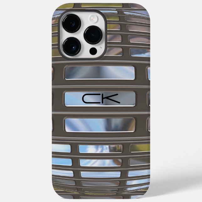 Chrysleen  Modern Monogram  Case-Mate iPhone Case (Back)