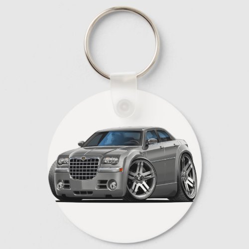 Chrysler 300 Grey Car Keychain