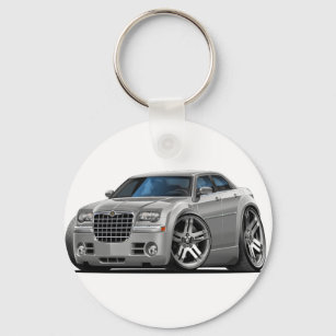 Chrysler 300 Silver Car Keychain
