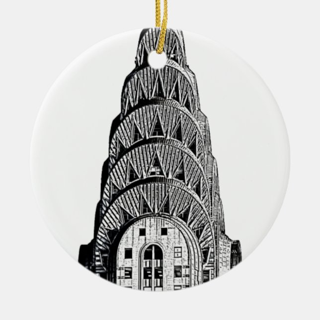Chrysler Building Dome Ceramic Ornament (Front)