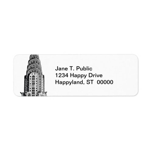 Chrysler Building Dome Label