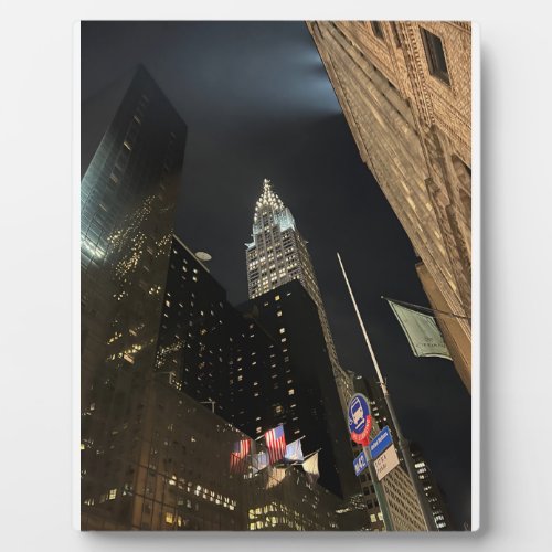 Chrysler Building In Manhattan NY Plaque