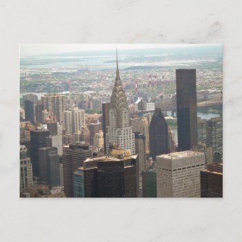 Chrysler Building Midtown Manhattan New York Postcard by teknogeek at Zazzle