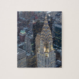 Chrysler Building New York City Aerial Skyline NYC Jigsaw Puzzle