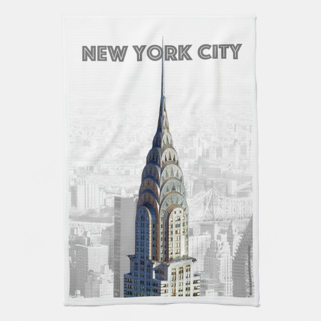 Chrysler Building New York City Towel (Vertical)