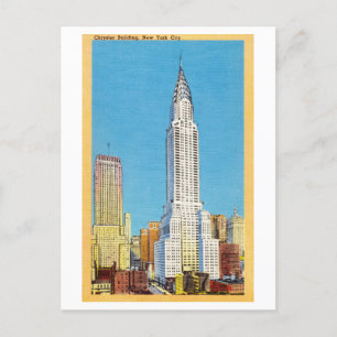 Chrysler Building, New York City, Vintage Travel Postcard