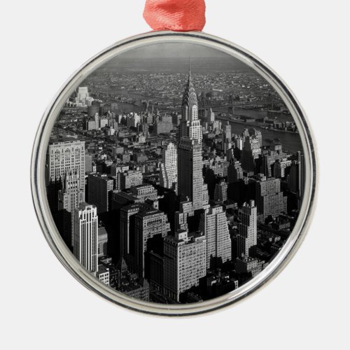 Chrysler Building New York Manhattan Metal Ornament