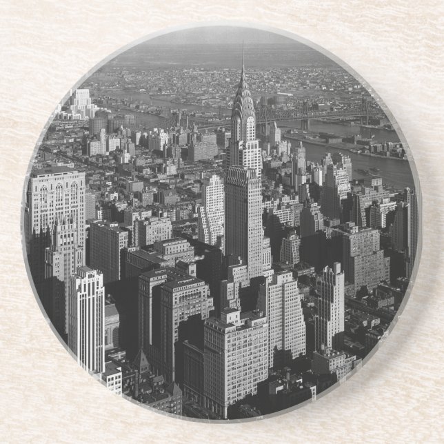 Chrysler Building New York Manhattan Sandstone Coaster (Front)