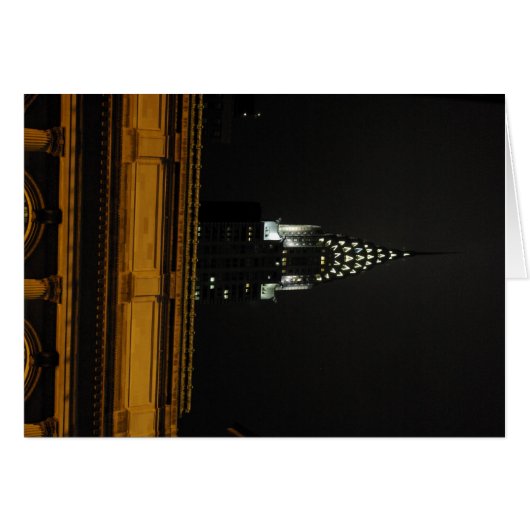 Chrysler Building Over Grand Central Cards (Front Horizontal)