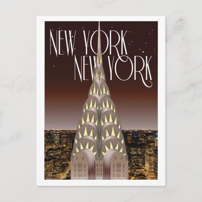 Chrysler Building Post Card (Front)