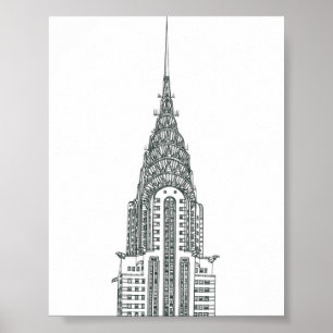Chrysler building poster