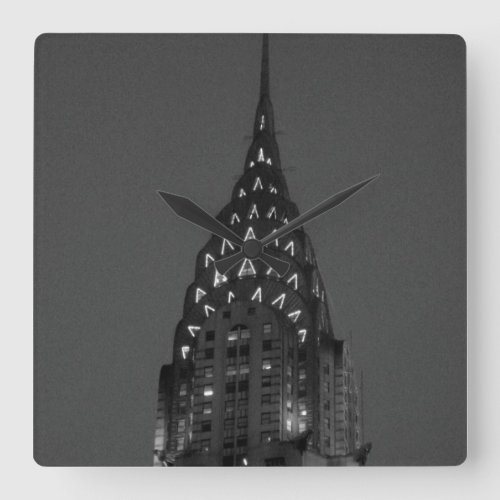 Chrysler Building Square Wall Clock