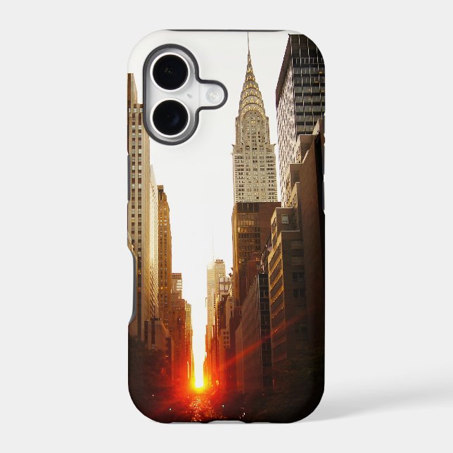 Chrysler Building Sunset Iphone Case (Back)