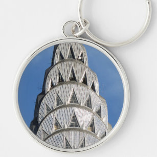 NYC Chrysler Building Metal Keyring 