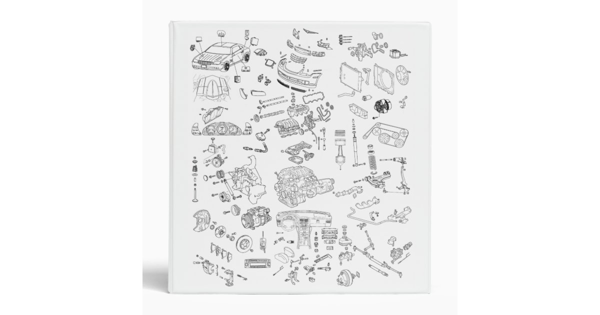 Chrysler Crossfire Exploded Parts Binder | Zazzle