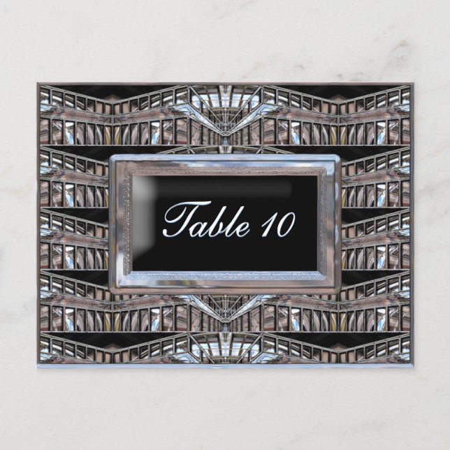 Chrysler Table Number Card (Front)