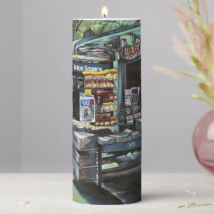 Chrysocolia Morning, Union Square, New York City Pillar Candle