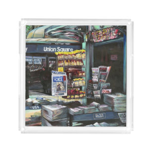 Chrysocolia Morning, Union Square, NYC Acrylic Tray