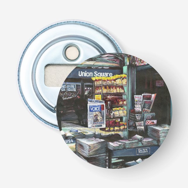 Chrysocolia Morning, Union Square, NYC Bottle Opener (Front)