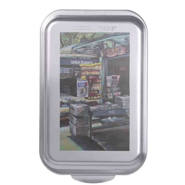 Chrysocolia Morning, Union Square, NYC Cake Pan (Front Vertical)