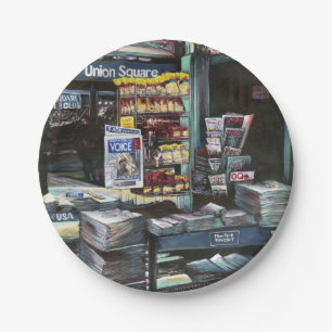 Chrysocolia Morning, Union Square, NYC Paper Plates