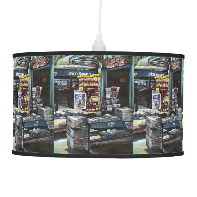 chrysocolia Morning, Union Square, NYC Pendant Lamp (Front)