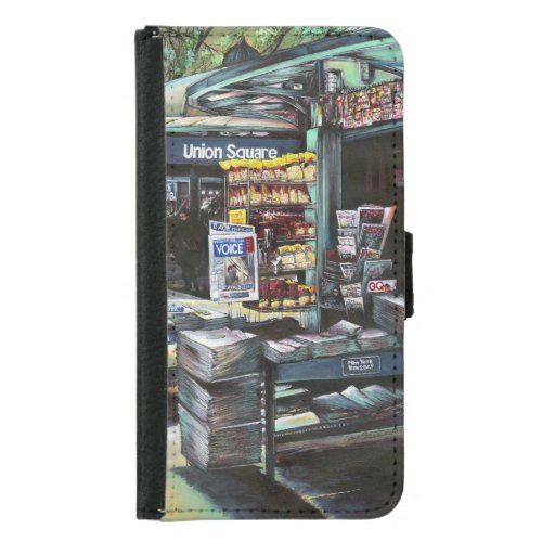 Chrysocolia Morning Union Square NYC Samsung Galaxy S5 Wallet Case