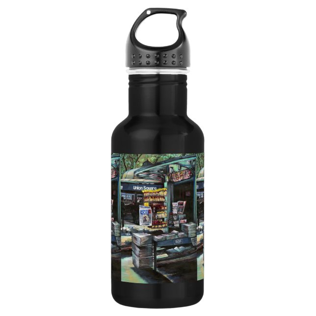 Chrysocolia Morning, Union Square, NYC Water Bottle (Front)