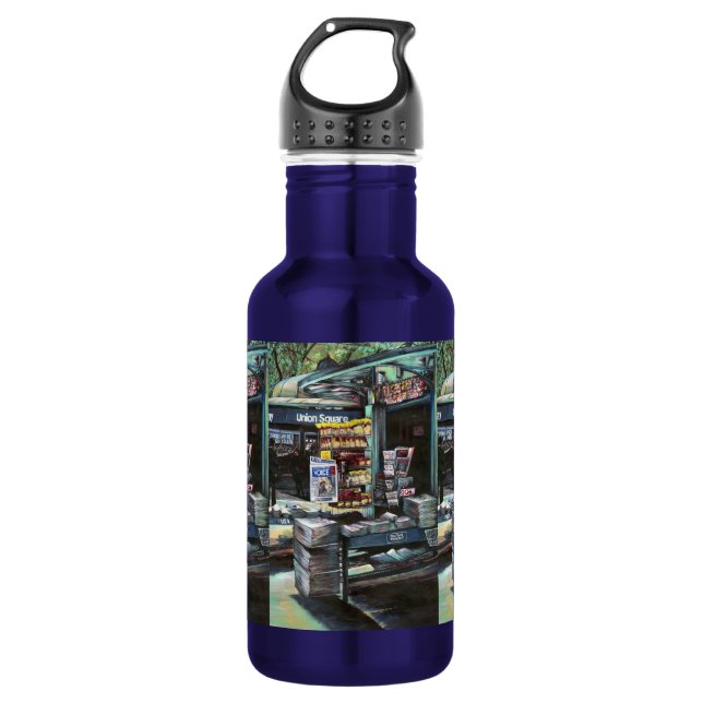 Chrysocolia Morning, Union Square, NYC Water Bottle (Front)