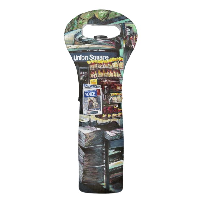 Chrysocolia Morning, Union Square, NYC Wine Bag (Front)