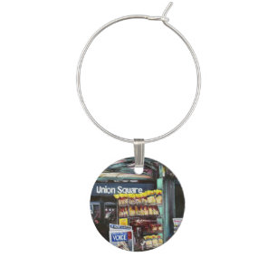 Chrysocolia Morning, Union Square, NYC Wine Glass Charm