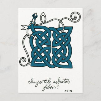 Chrysotile Asbestos Fiber postcard