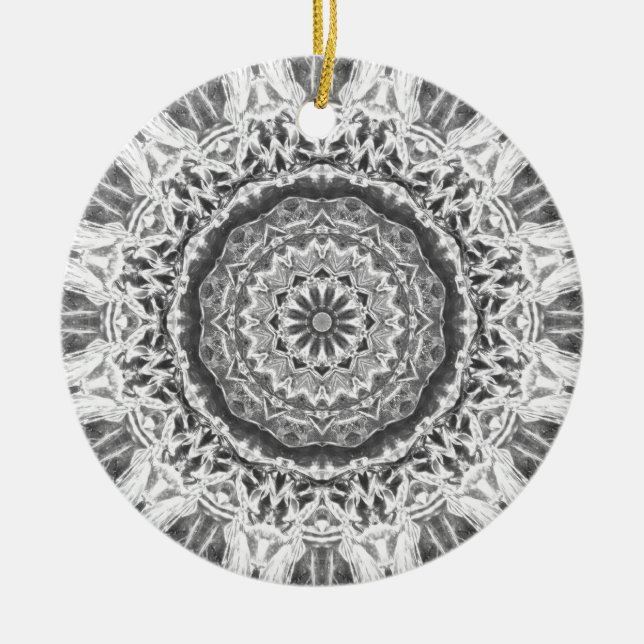 Chrystal Kaleidoscope 02 Ceramic Ornament (Front)