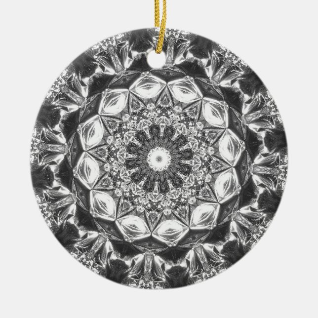Chrystal Kaleidoscope 07 Ceramic Ornament (Front)