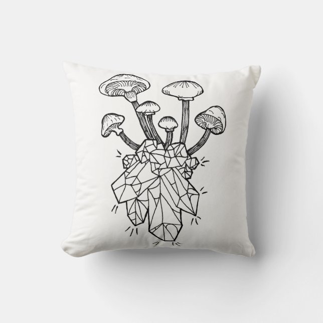 Chrystal Mushrooms pillow (Front)