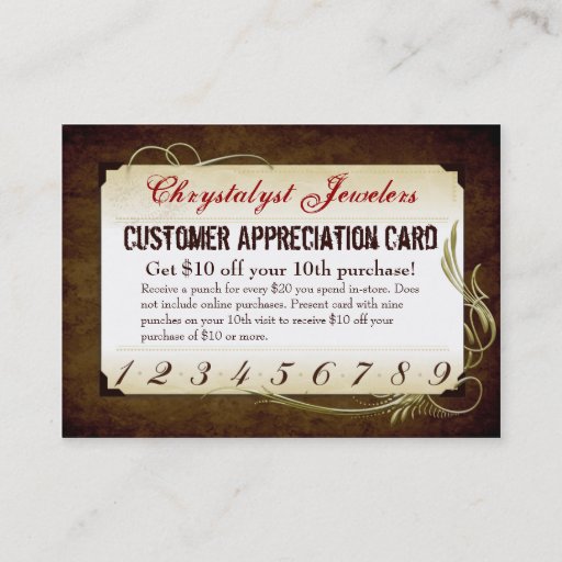 Customizable Chrystalyst Incentive Business Cards