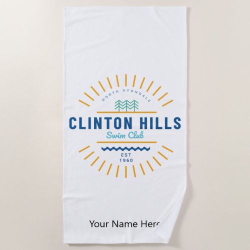 CHSC Beach Towel _ Personalized with Name