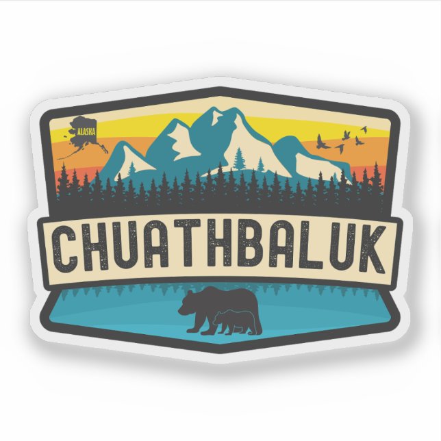 Chuathbaluk, Alaska Sticker (Front)