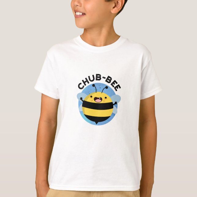 Chub-bee Funny Chubby Bee Pun  T-Shirt (Front)