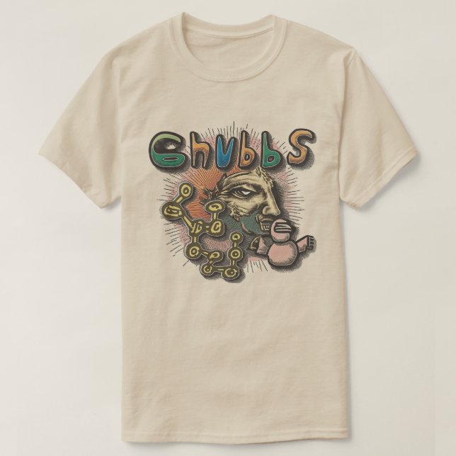 Chubbs artsy collage graphic T-Shirt (Design Front)