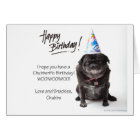 Funny Pug and Dachshund Birthday Card | Zazzle.com