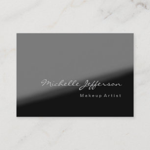 Chubby Artist Gray Black White Business Card